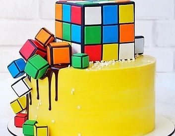 Торт «Кубик Рубика»