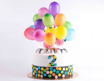 Торт «Воздушные шарики»