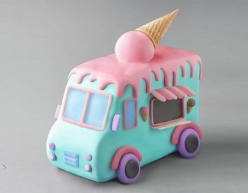 Торт Машина мороженка