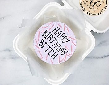 Бенто Торт «Happy Birthday Bitch» купить на заказ