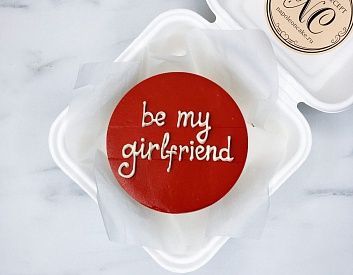 Бенто торт "be my girlfriend"