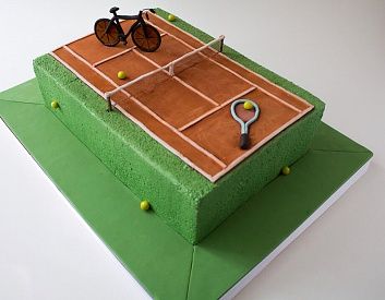 Торт «Теннисное поле»