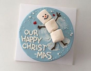 Торт «Снеговик»