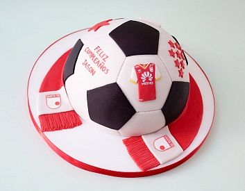 Торт «Футбольный мяч 2d»